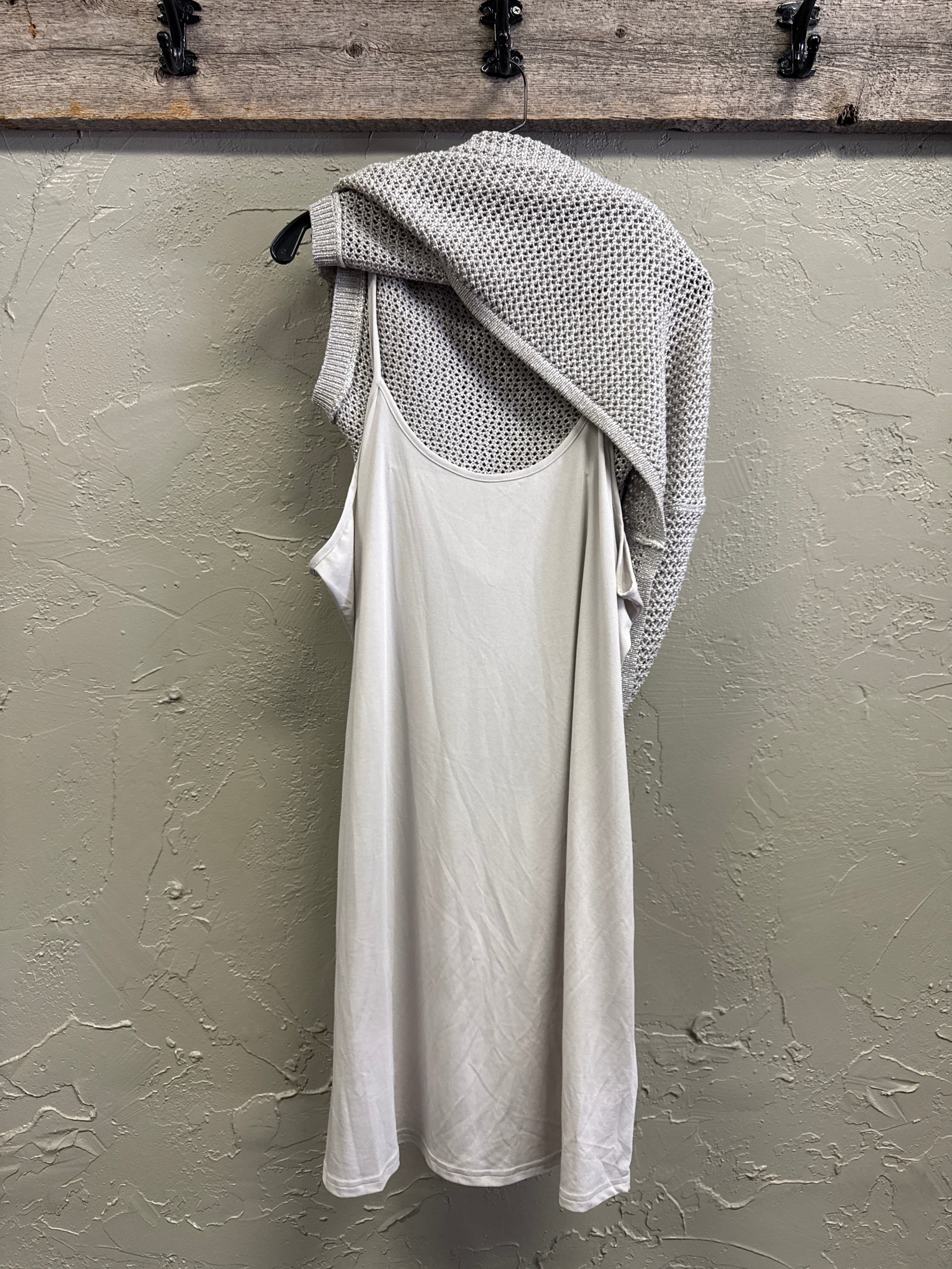 NWOT Openwork Midi Sweater Dress
