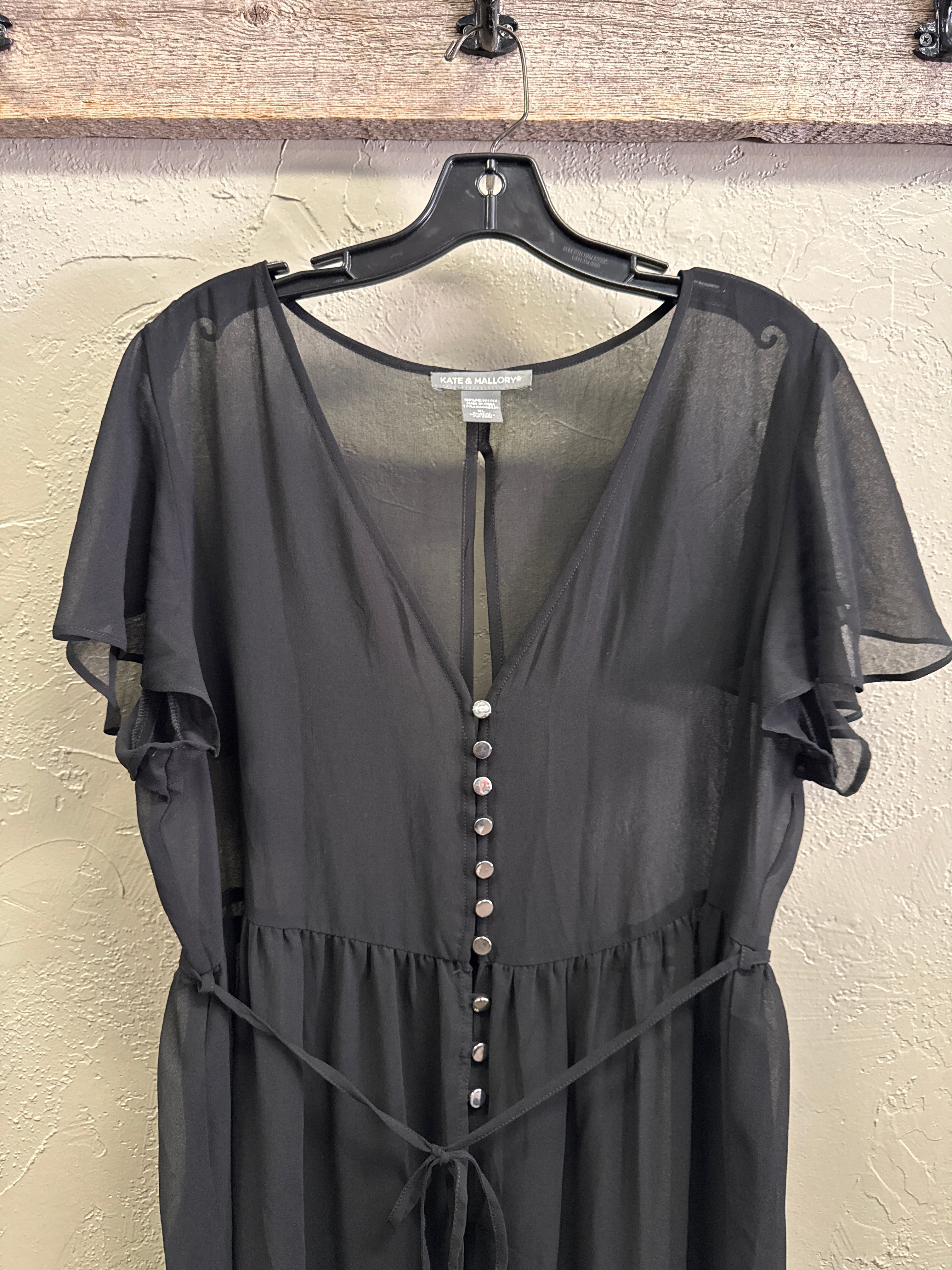 NWOT Kate & Mallory Sheer Maxi Dress