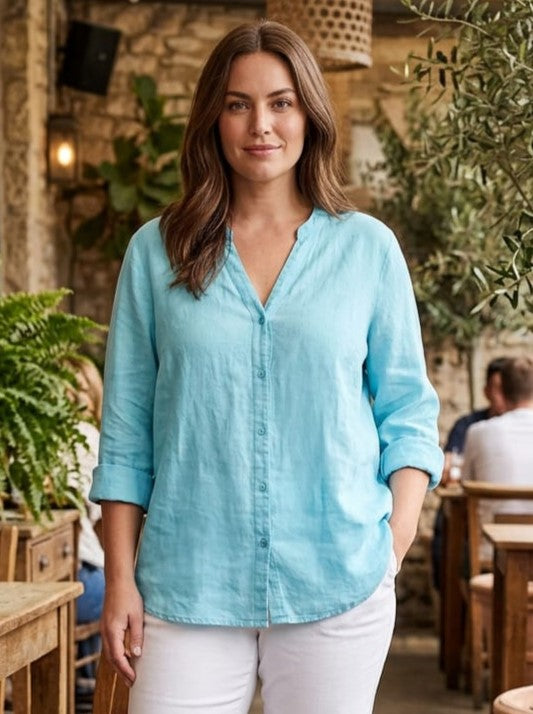 Eileen Fisher Irish Linen Tunic (org$168)