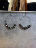 Beaded Hoop Dangles