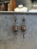Vtg Tribal Lantern Drop Earrings