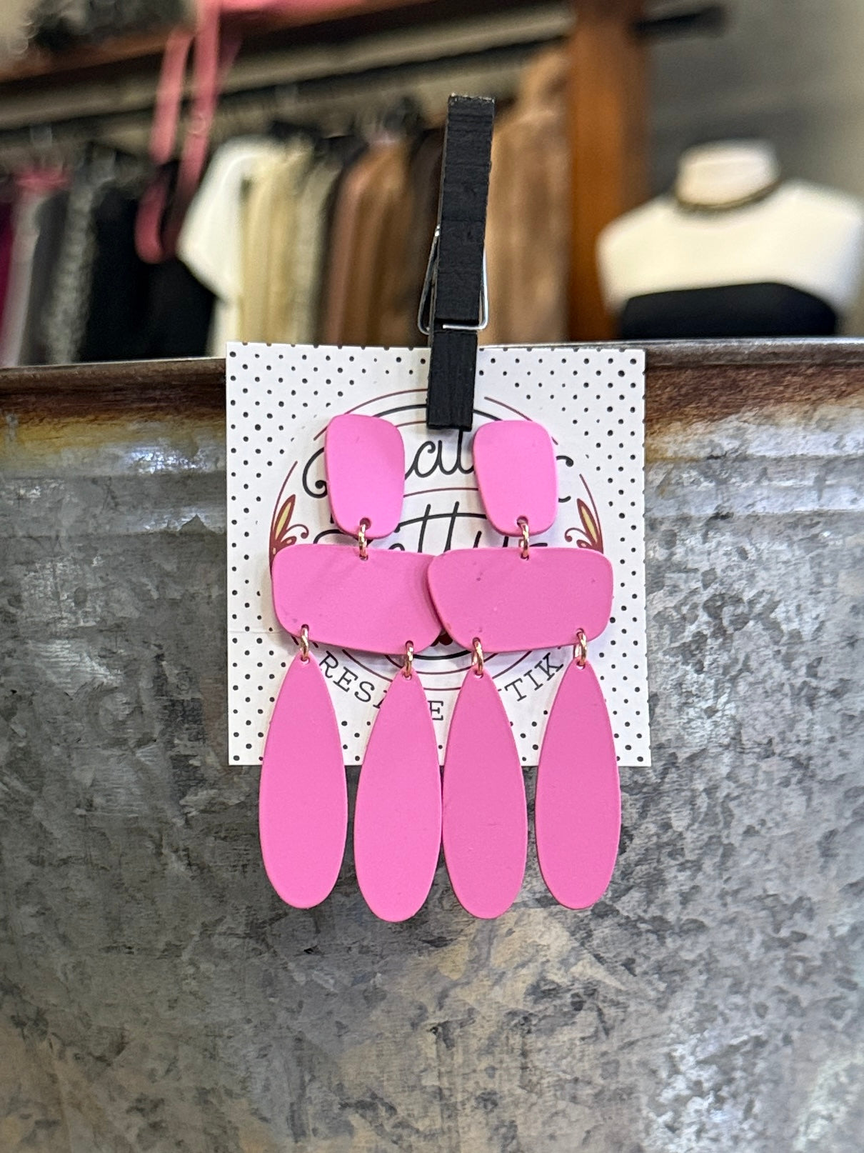 Geometric Dangle Earrings