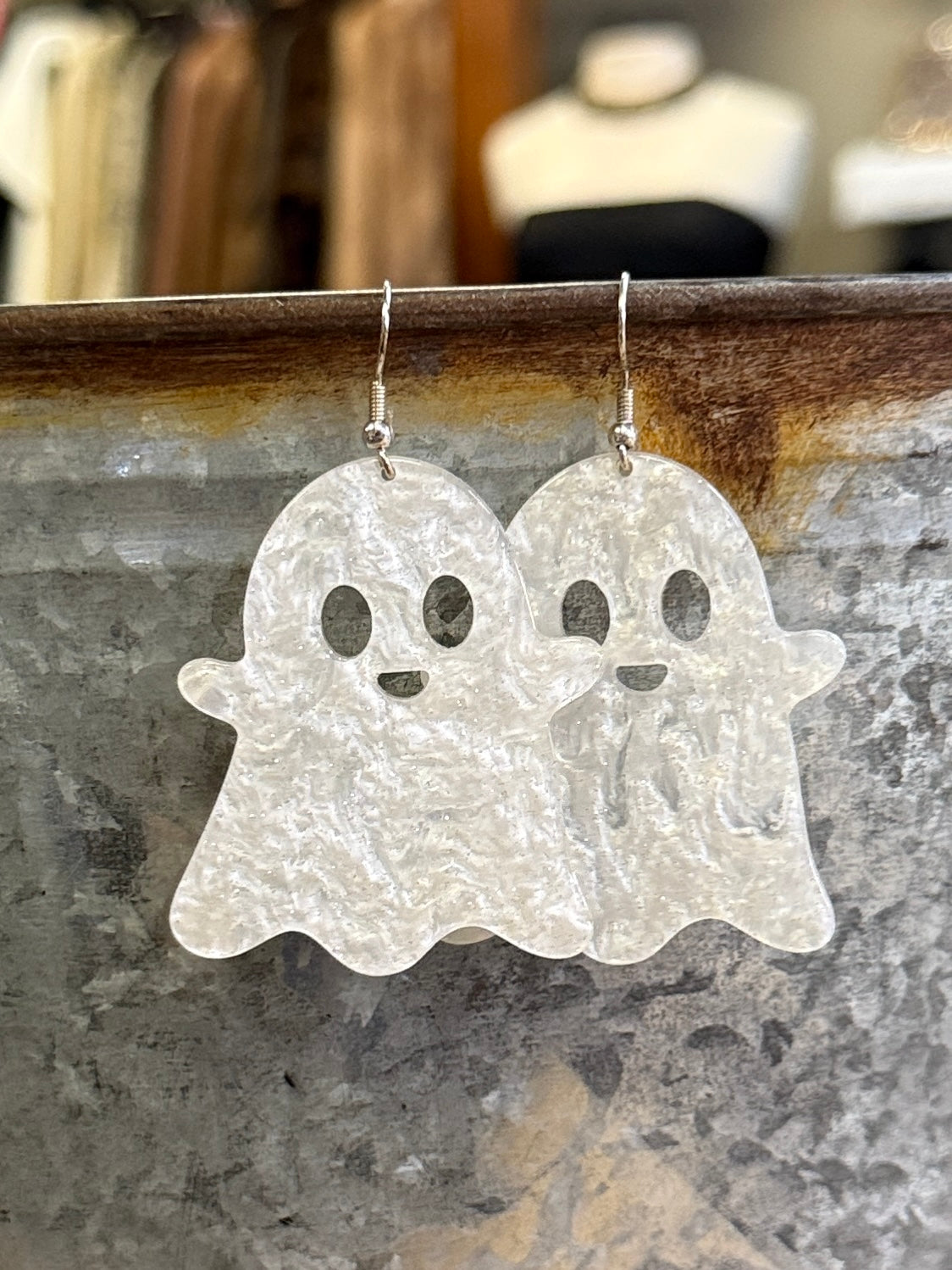 Acrylic Ghost Earrings