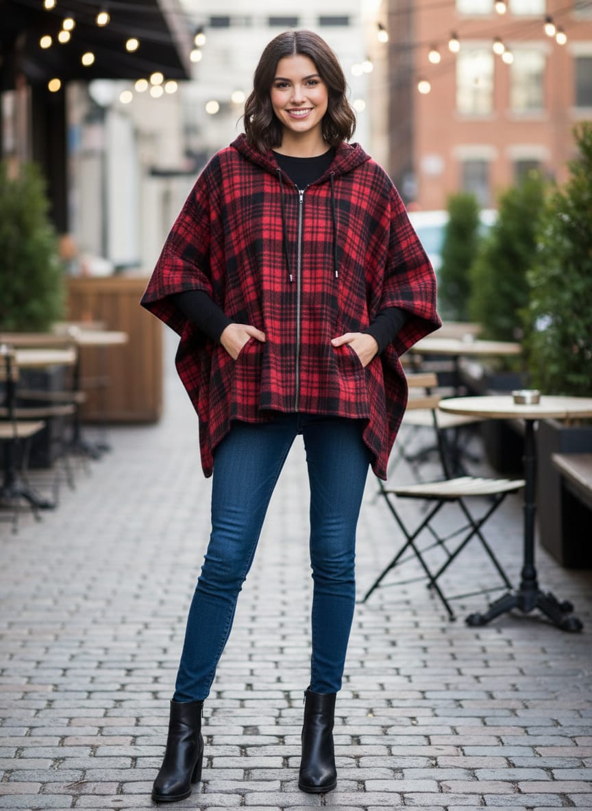 NWT Etheral Hooded Poncho