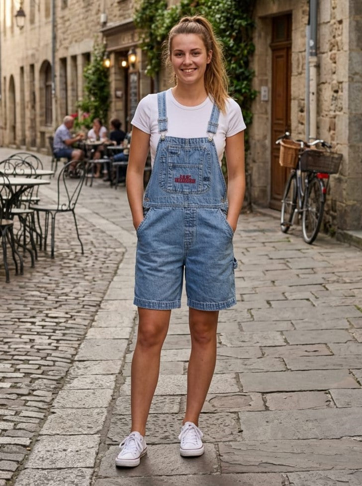 Vtg BUM Equipment Denim Shortalls