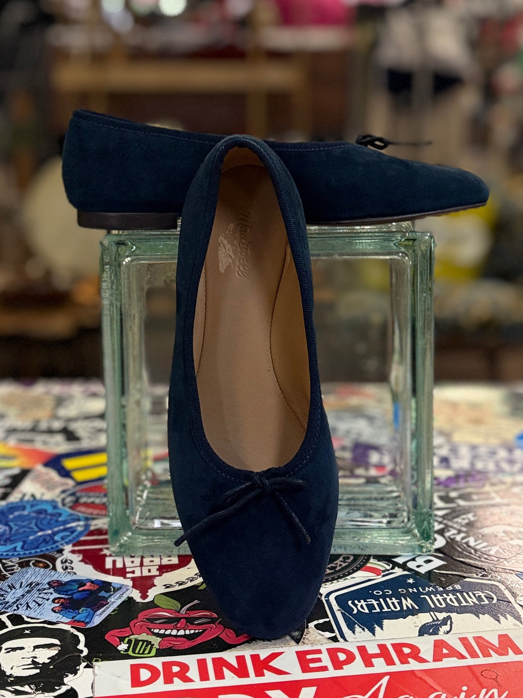 Madewell Suede Ballet Flat (org$118)