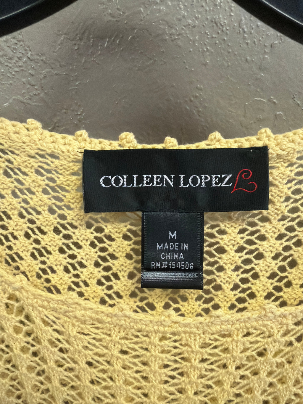 NWOT Colleen Lopez Crochet Poncho