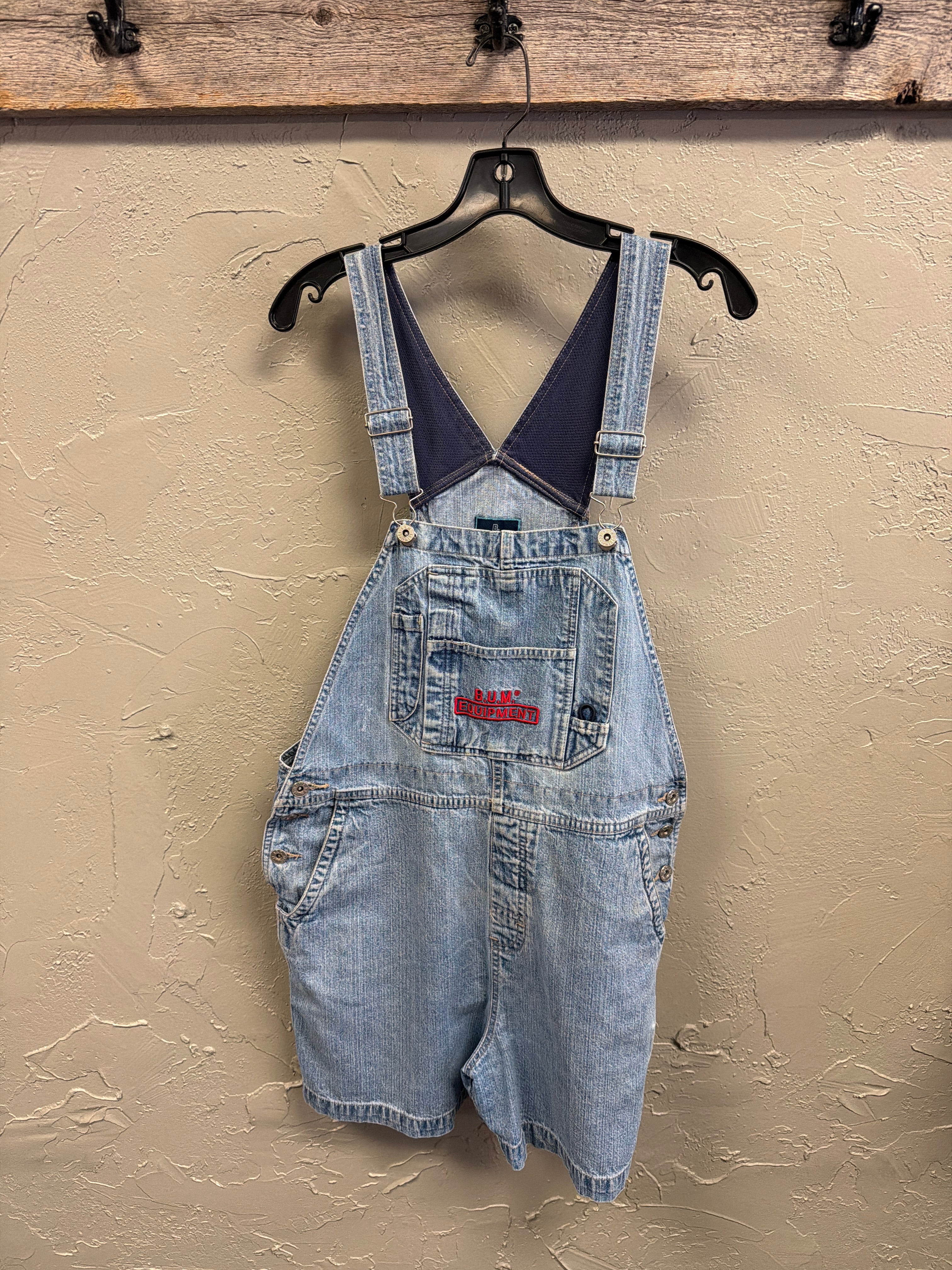 Vtg BUM Equipment Denim Shortalls