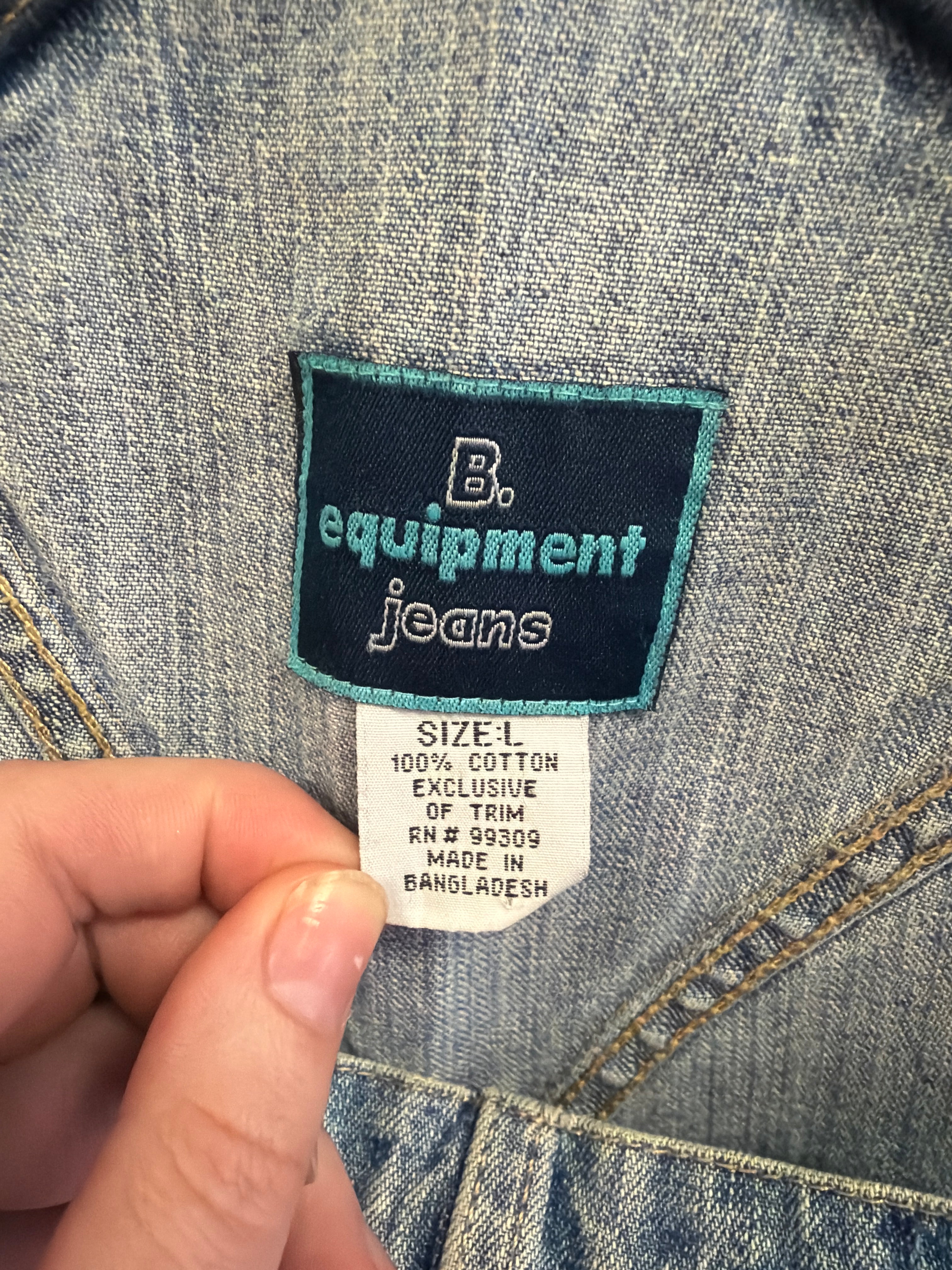 Vtg BUM Equipment Denim Shortalls