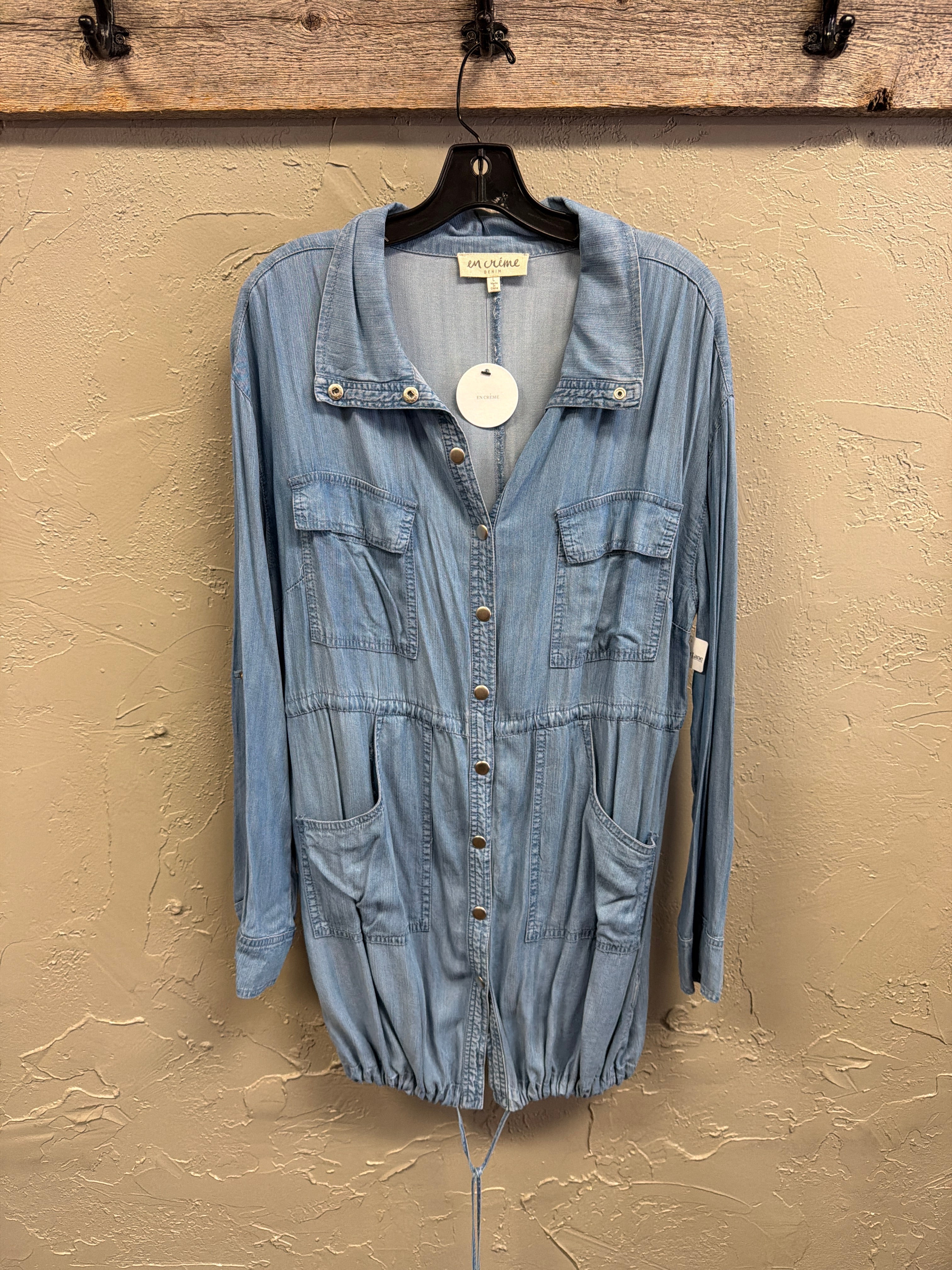 NWT En Creme Chambray Cargo Jacket (org$68)