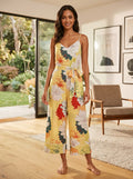 Leith Floral Wide-Leg jumpsuit (org$79)