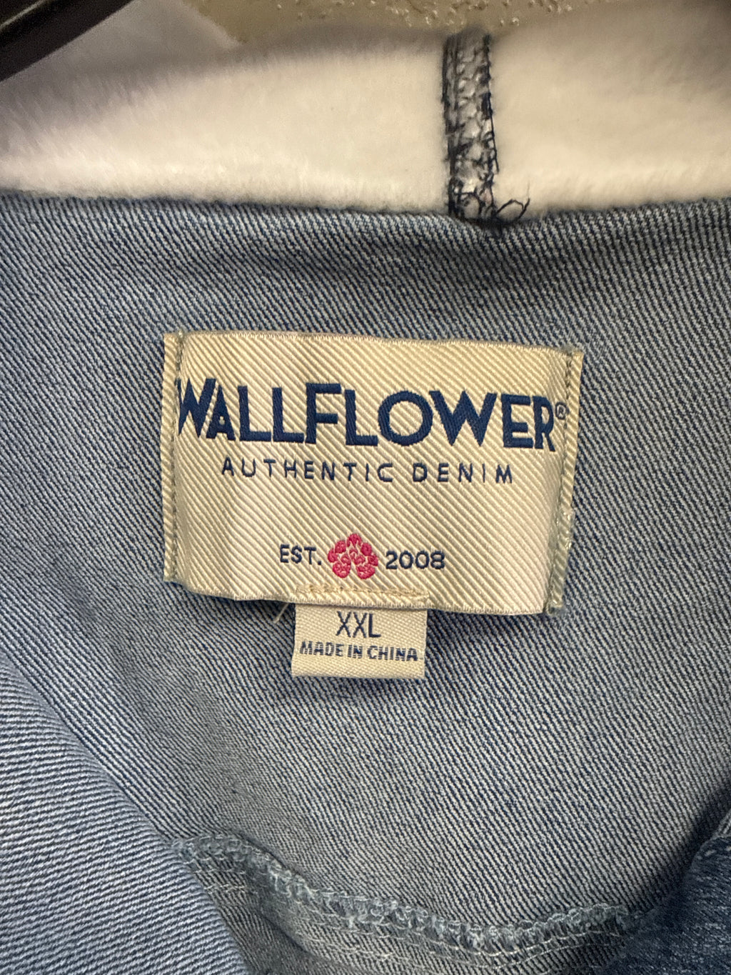 NWOT Wallflower Knit-Sleeve Denim Jacket (org$68)