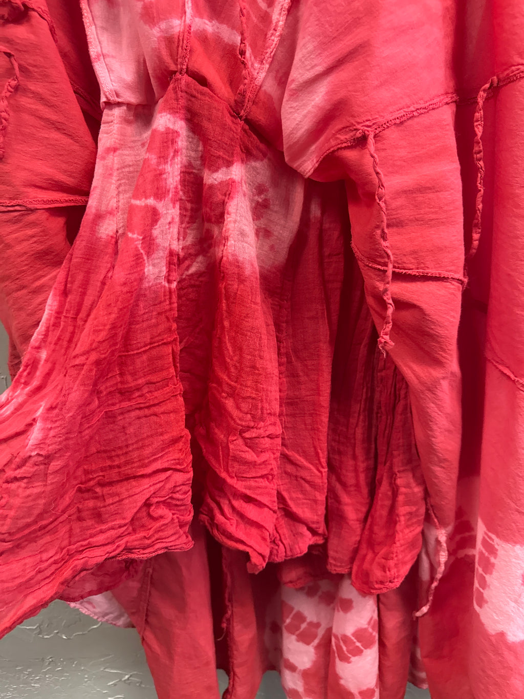 Tie-Dye Drop-Waist Midi Dress