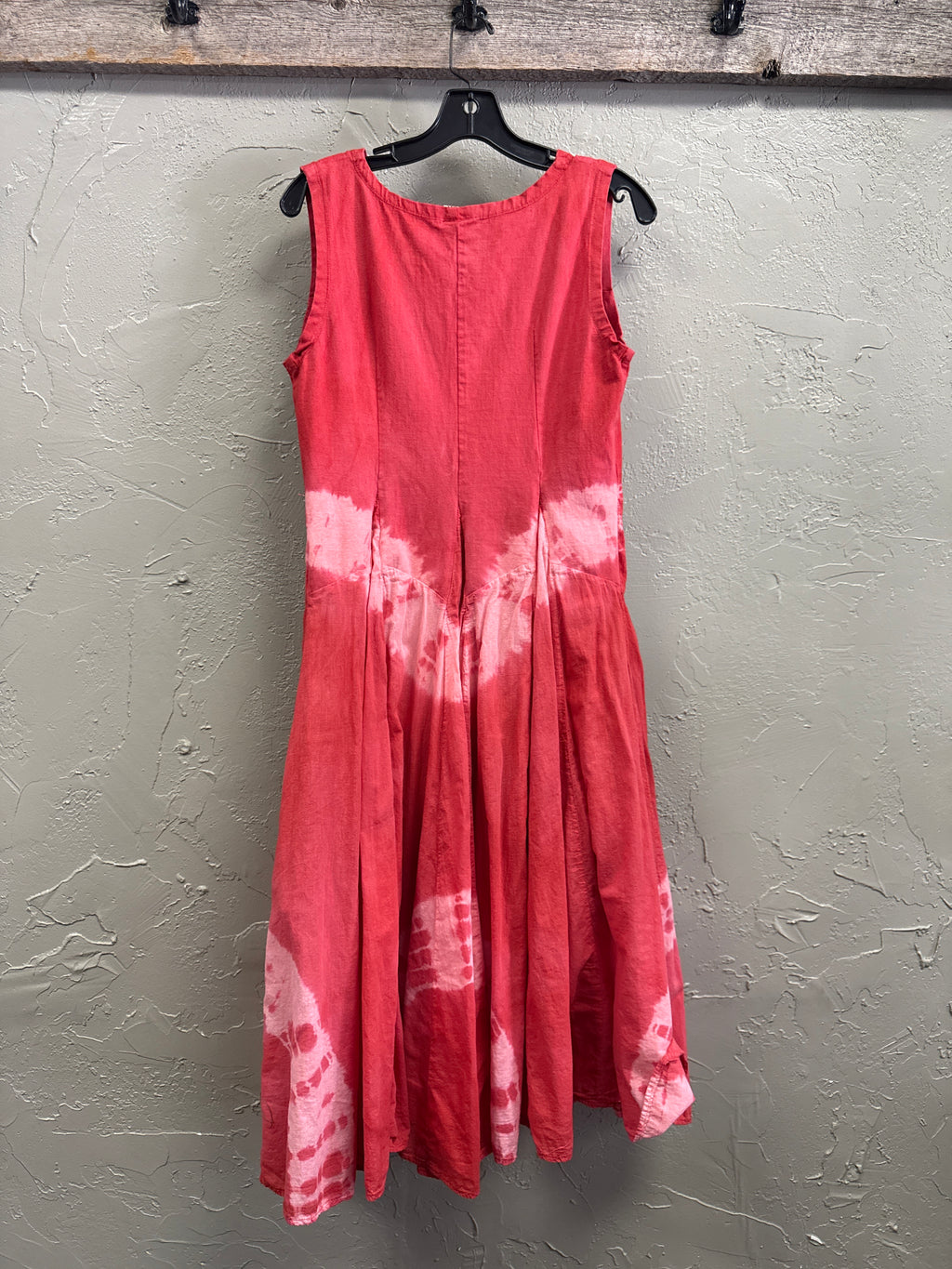 Tie-Dye Drop-Waist Midi Dress