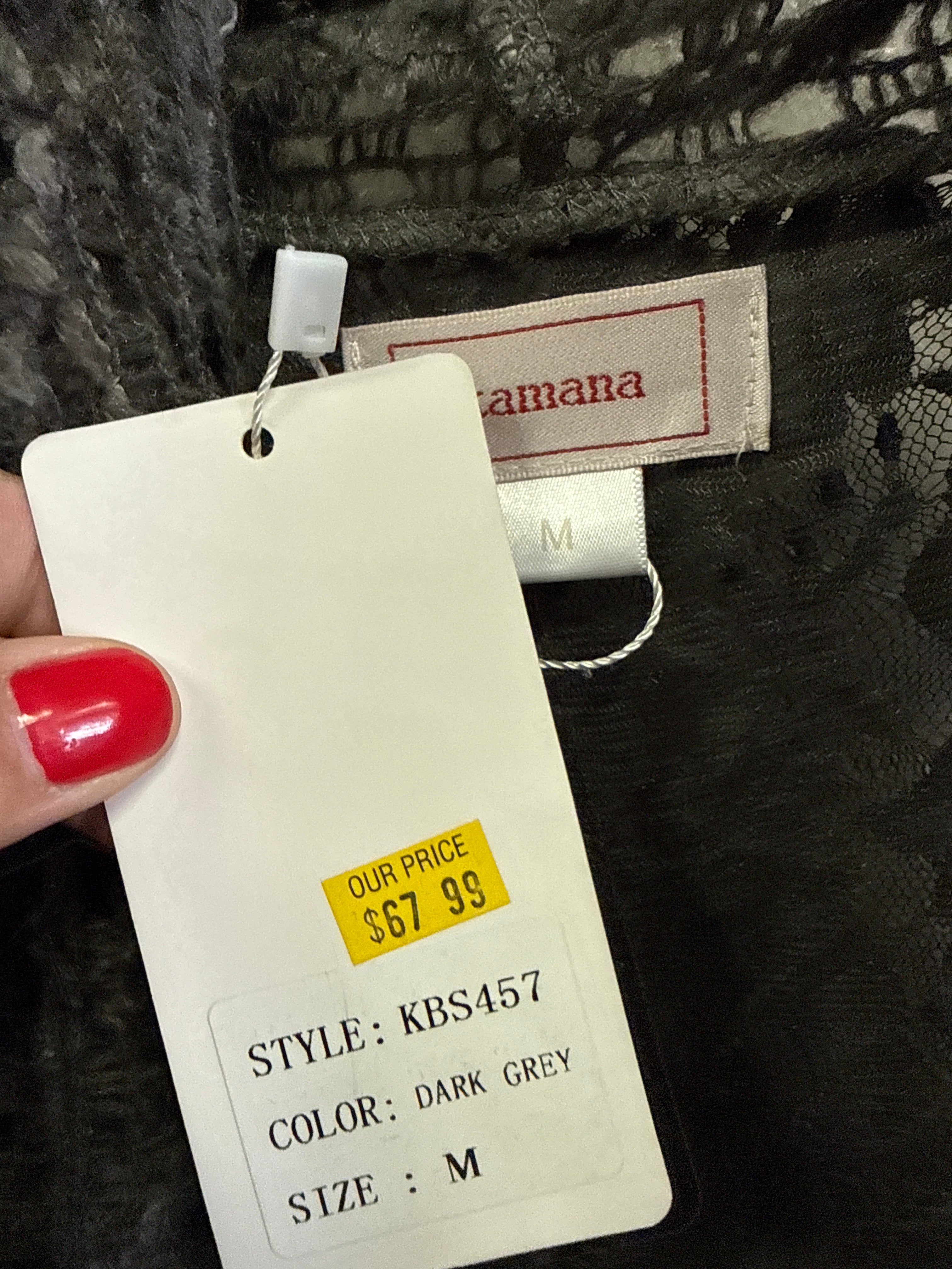 NWT Kamana Mixed-Media Open Cardi (org$68)