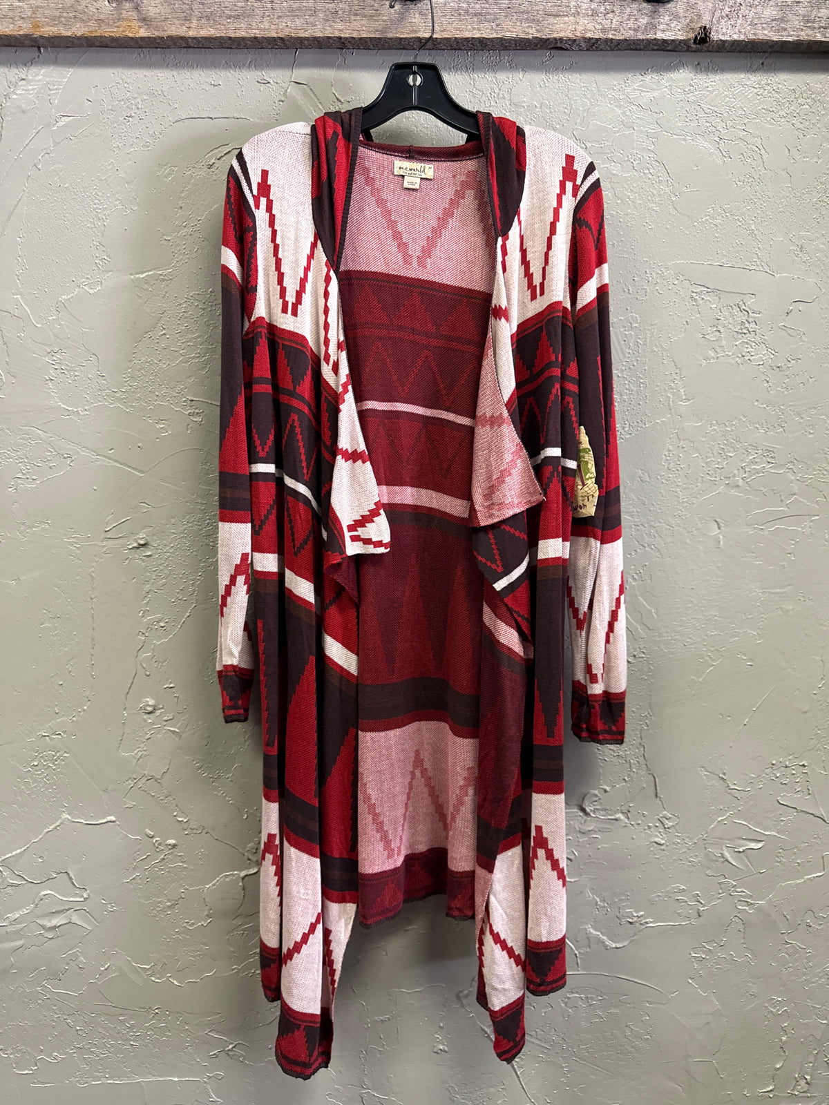 NWT One World Aztec Hooded Cardi ($65)