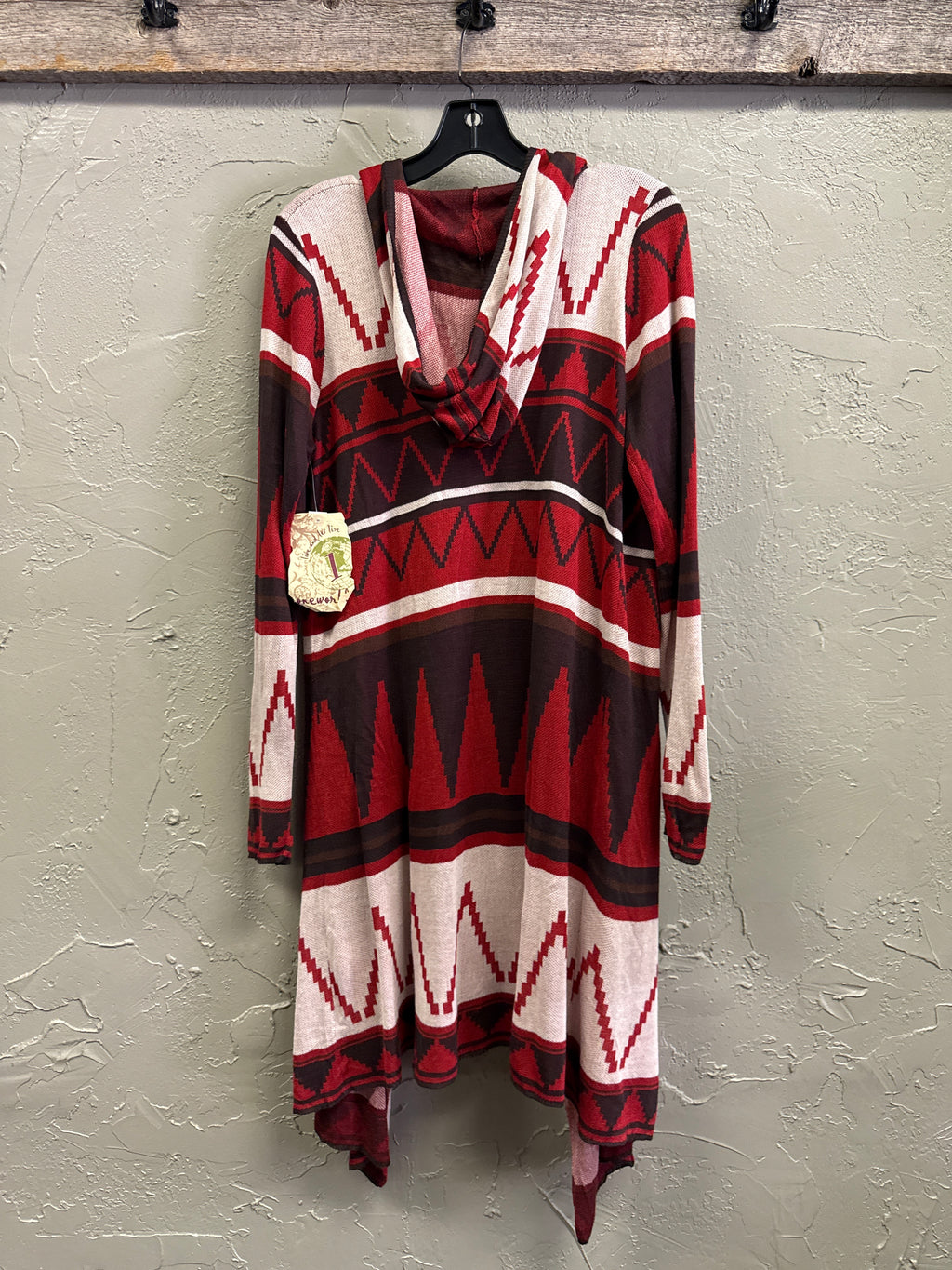 NWT One World Aztec Hooded Cardi ($65)