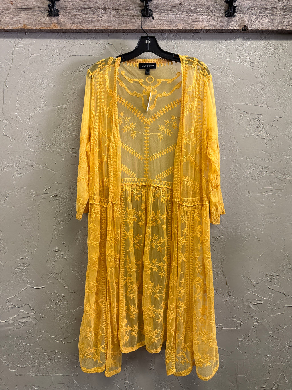 NWT Lane Bryant Emroidered Mesh Overpiece (org$60)