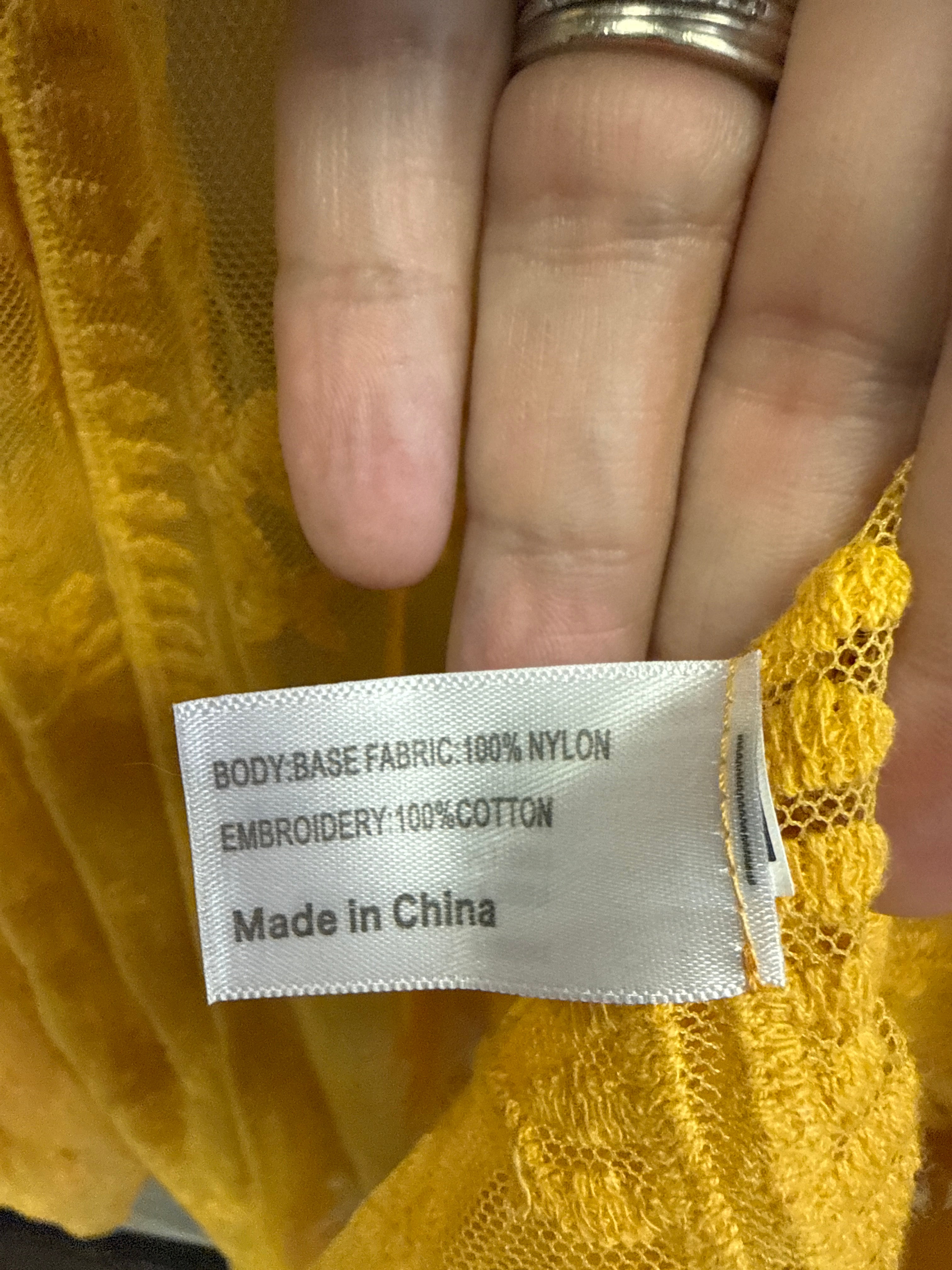 NWT Lane Bryant Emroidered Mesh Overpiece (org$60)