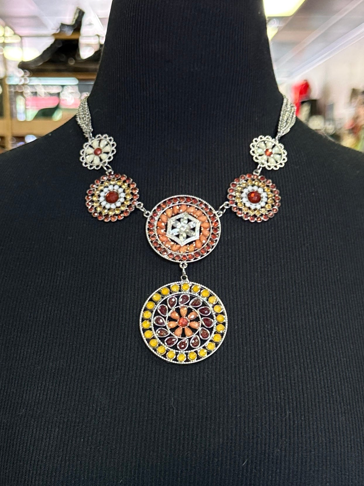 Medallion Statement Necklace