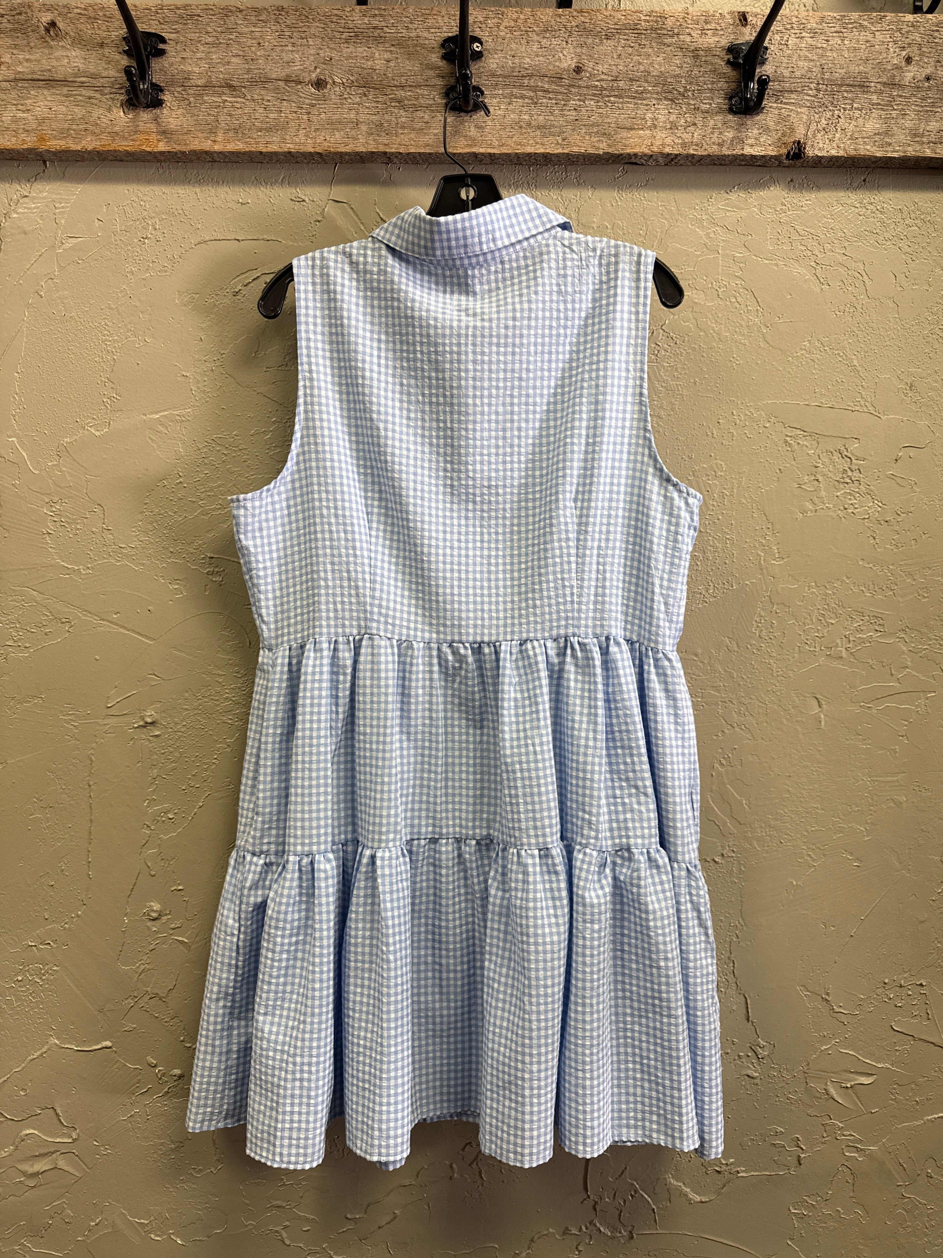 NWT Beachsissi Gingham Shirtdress