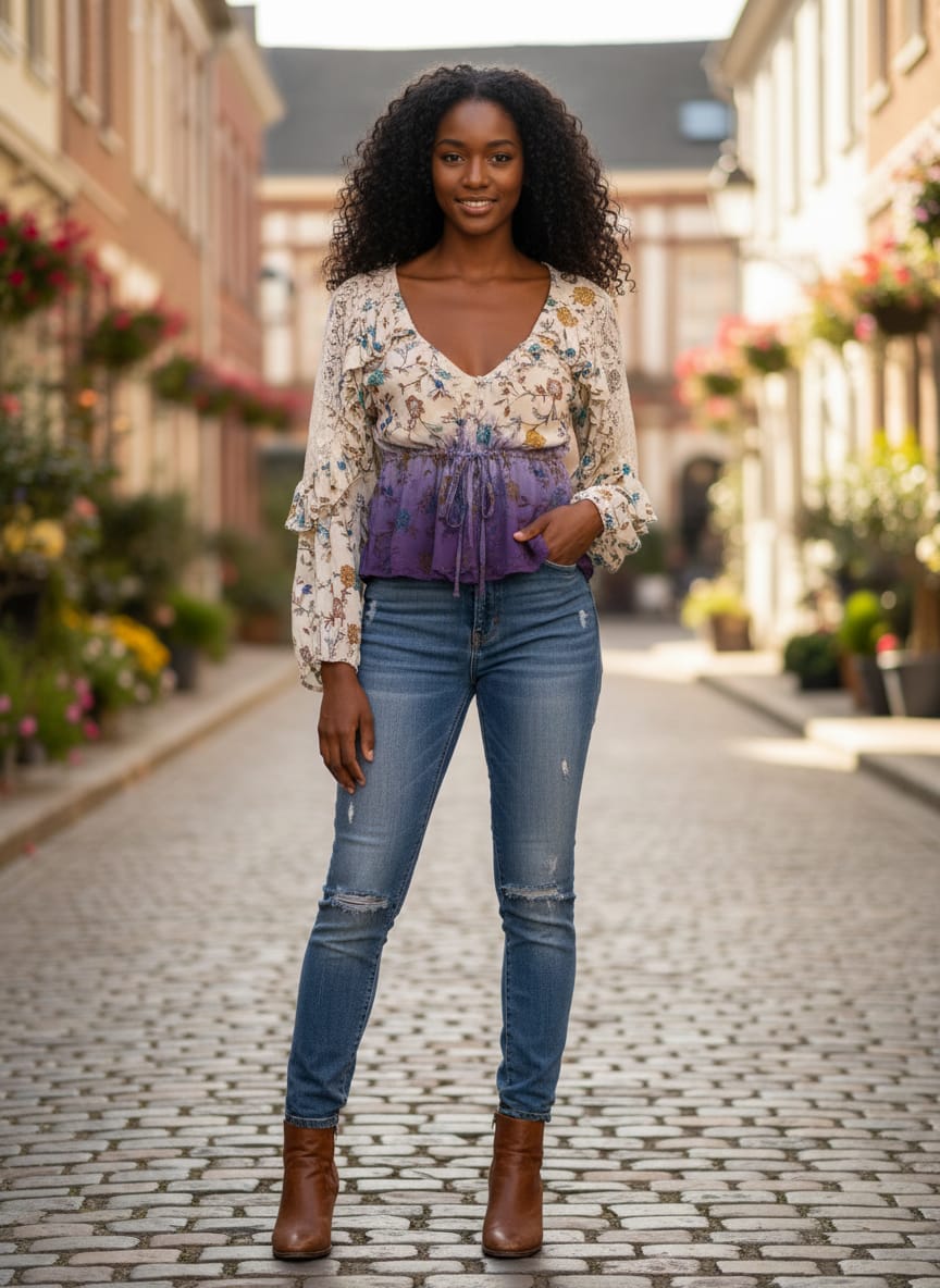 NWT Gimmick Pleated Ruffle Kimono (org$59)