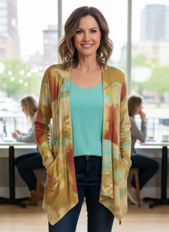 NWOT LOGO Open-Front Cardigan (org$68)