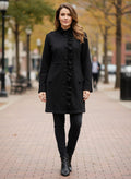 Ruffle Front Knit Jacket