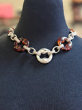 Chicos Pewter & Tortoise Necklace