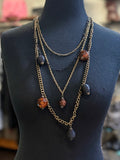 Multi Strand Mixed Metal Necklace