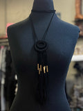 Velvet Fringe Tassel Necklace