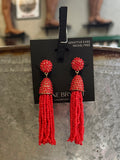 Beaded Tassel Earrings