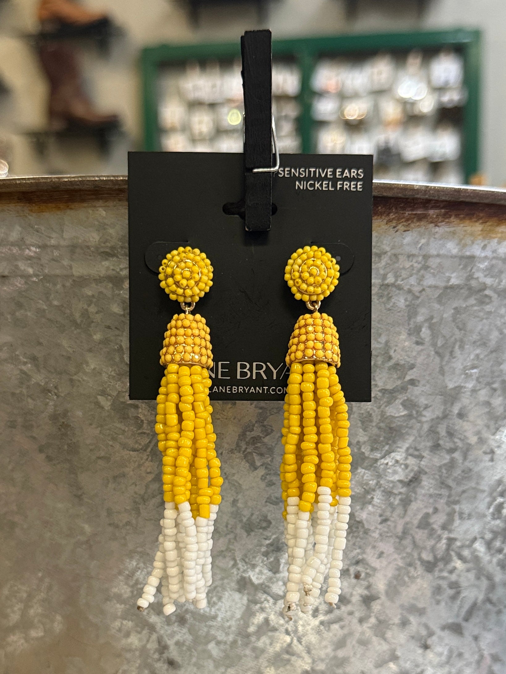 Beaded Tassel Earrings