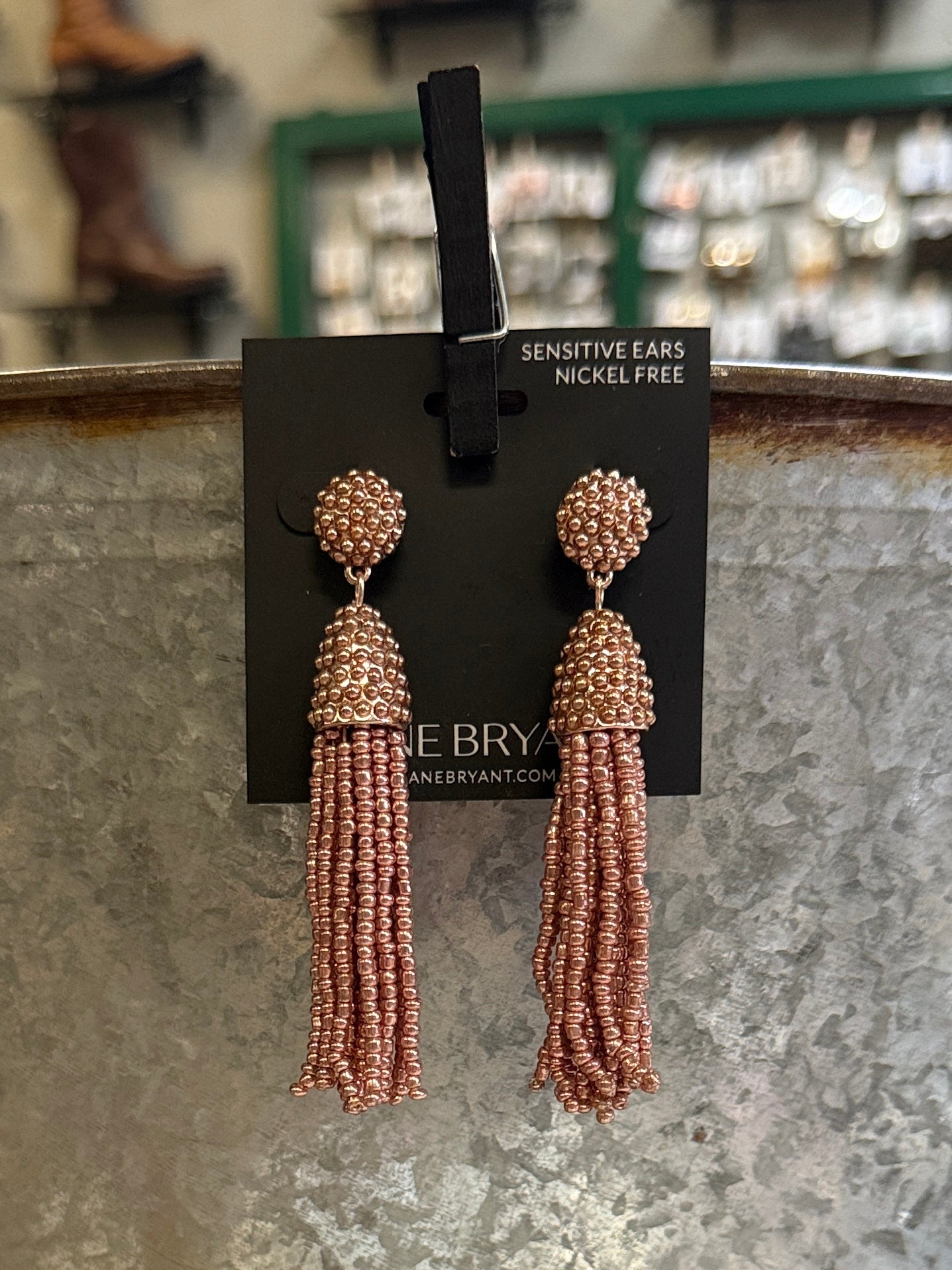 Beaded Tassel Earrings