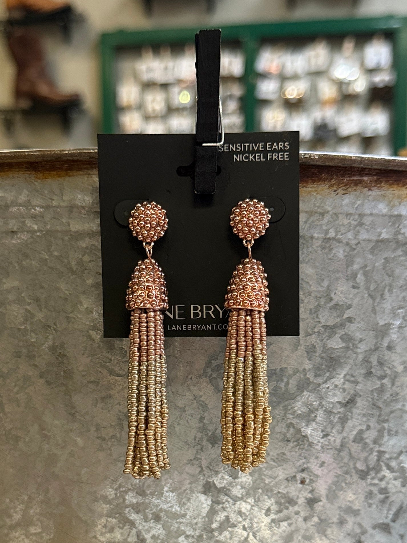 Beaded Tassel Earrings