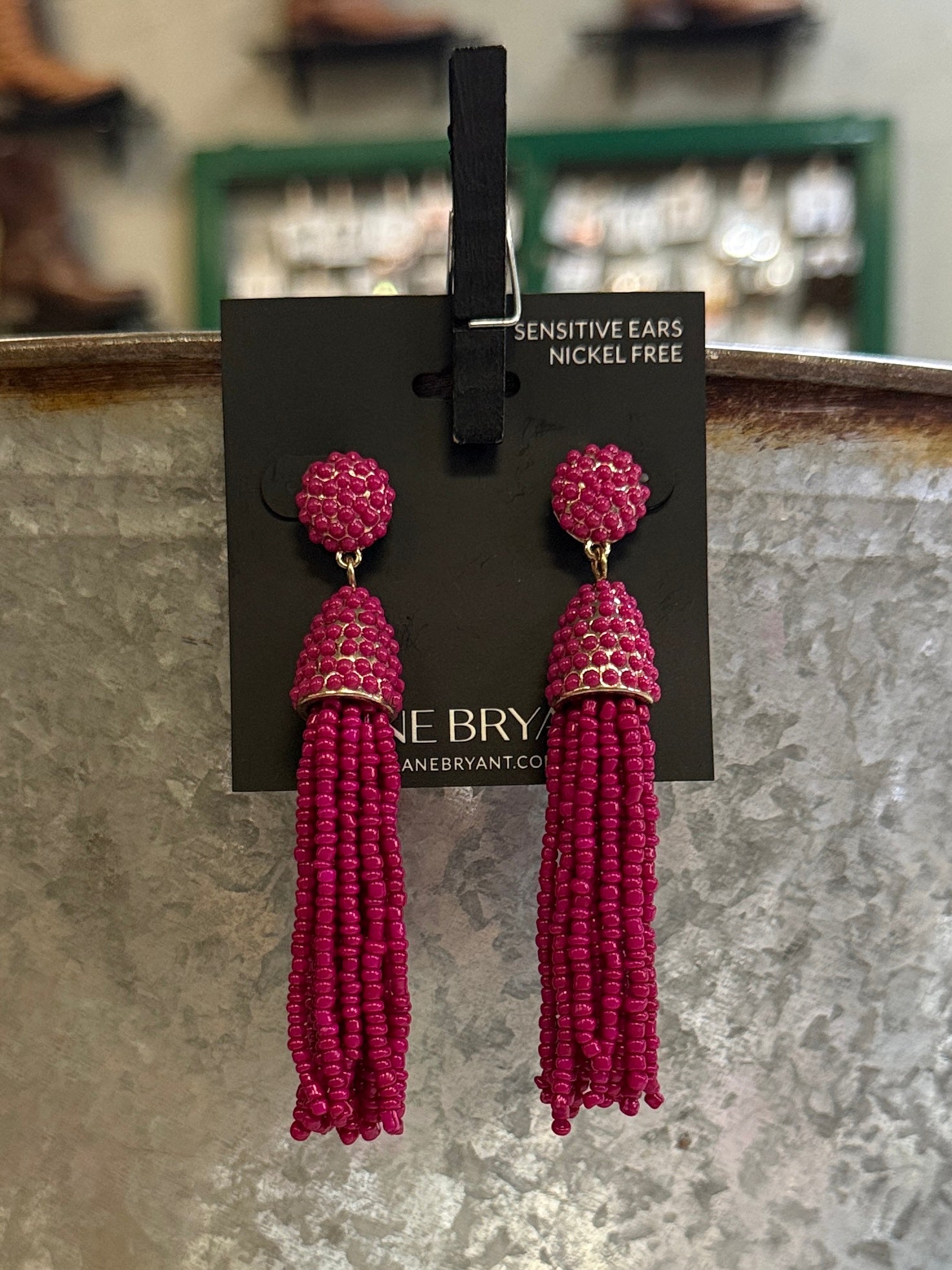 Beaded Tassel Earrings