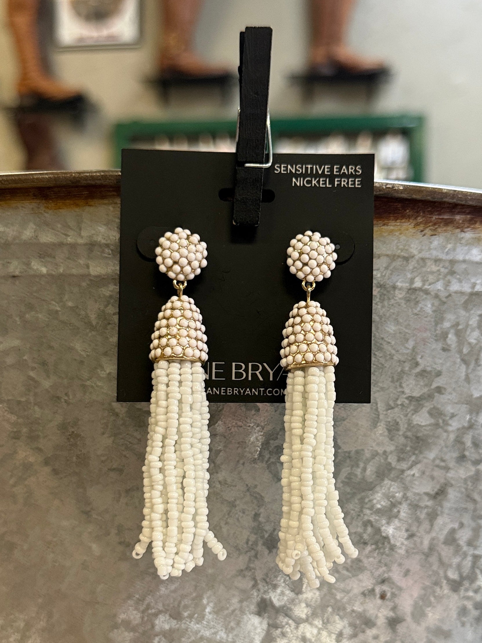 Beaded Tassel Earrings