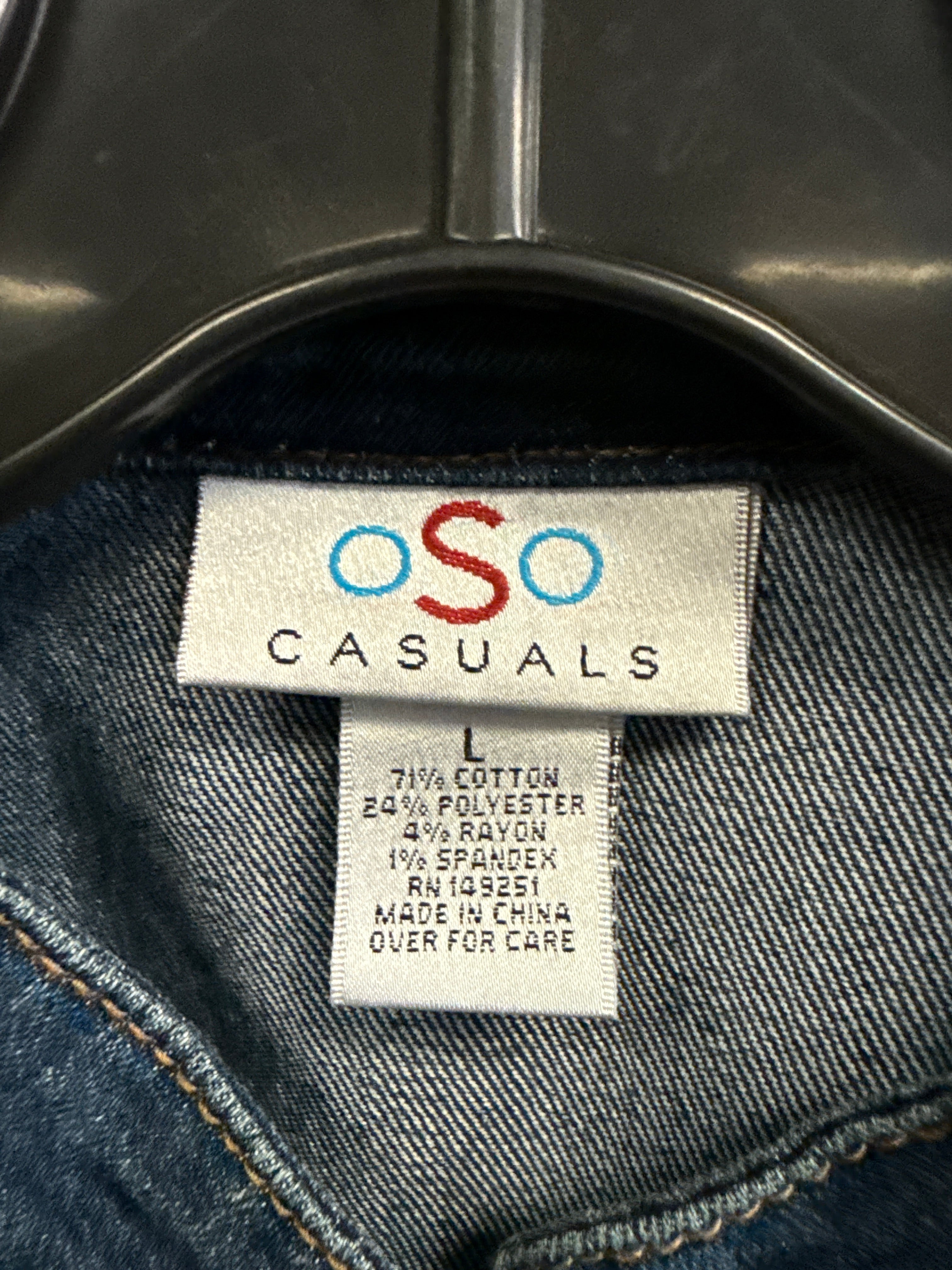 NWOT oSo Peplum Denim Jacket (org$72)