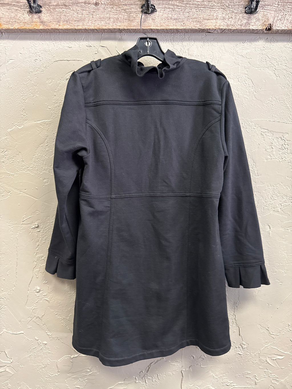Ruffle Front Knit Jacket