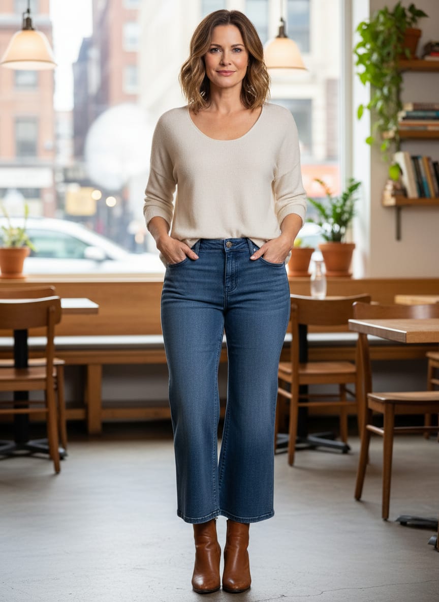 mod/x High-Rise Crop Jean (org$65)