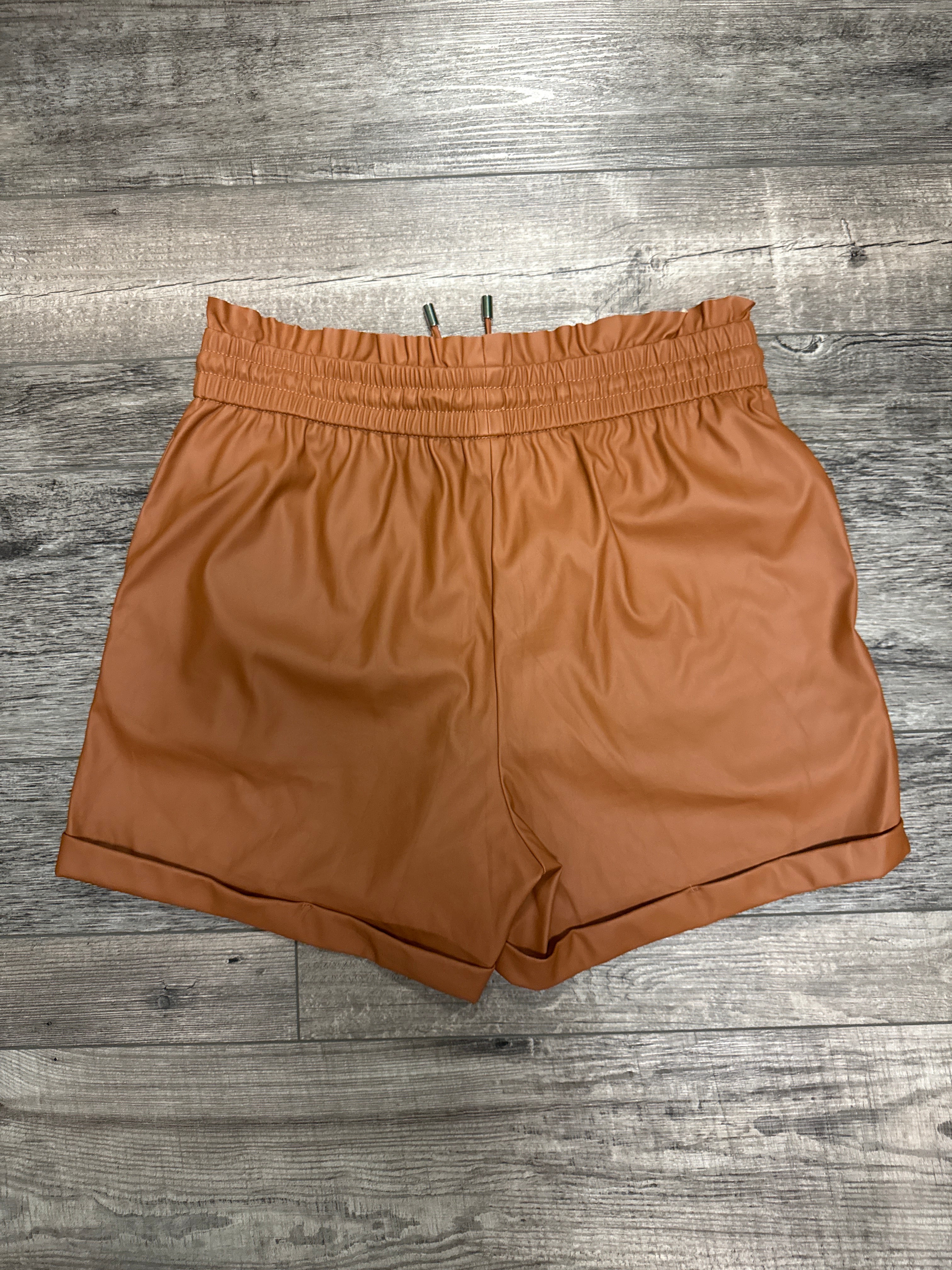 Zenana Vegan Leather Shorts