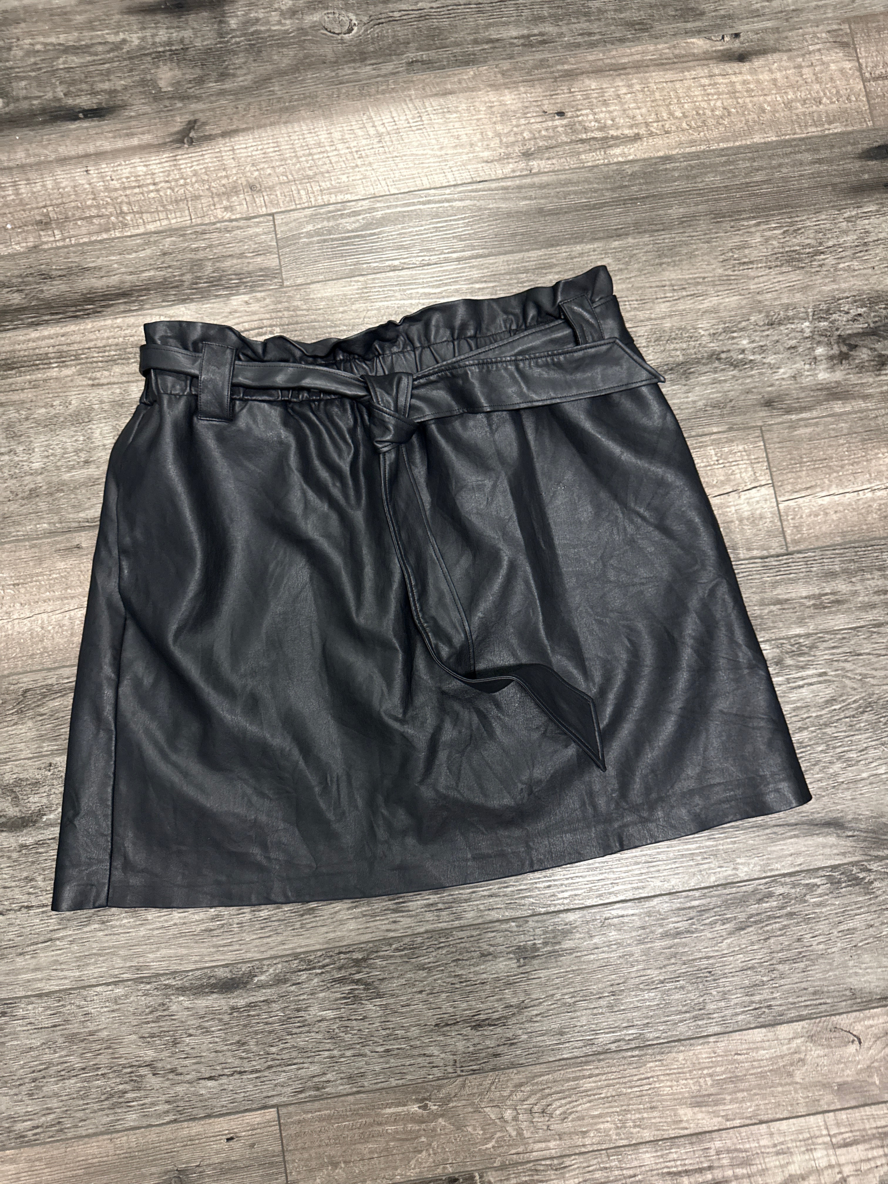 Eloquii Vegan Leather Skirt (org$89)