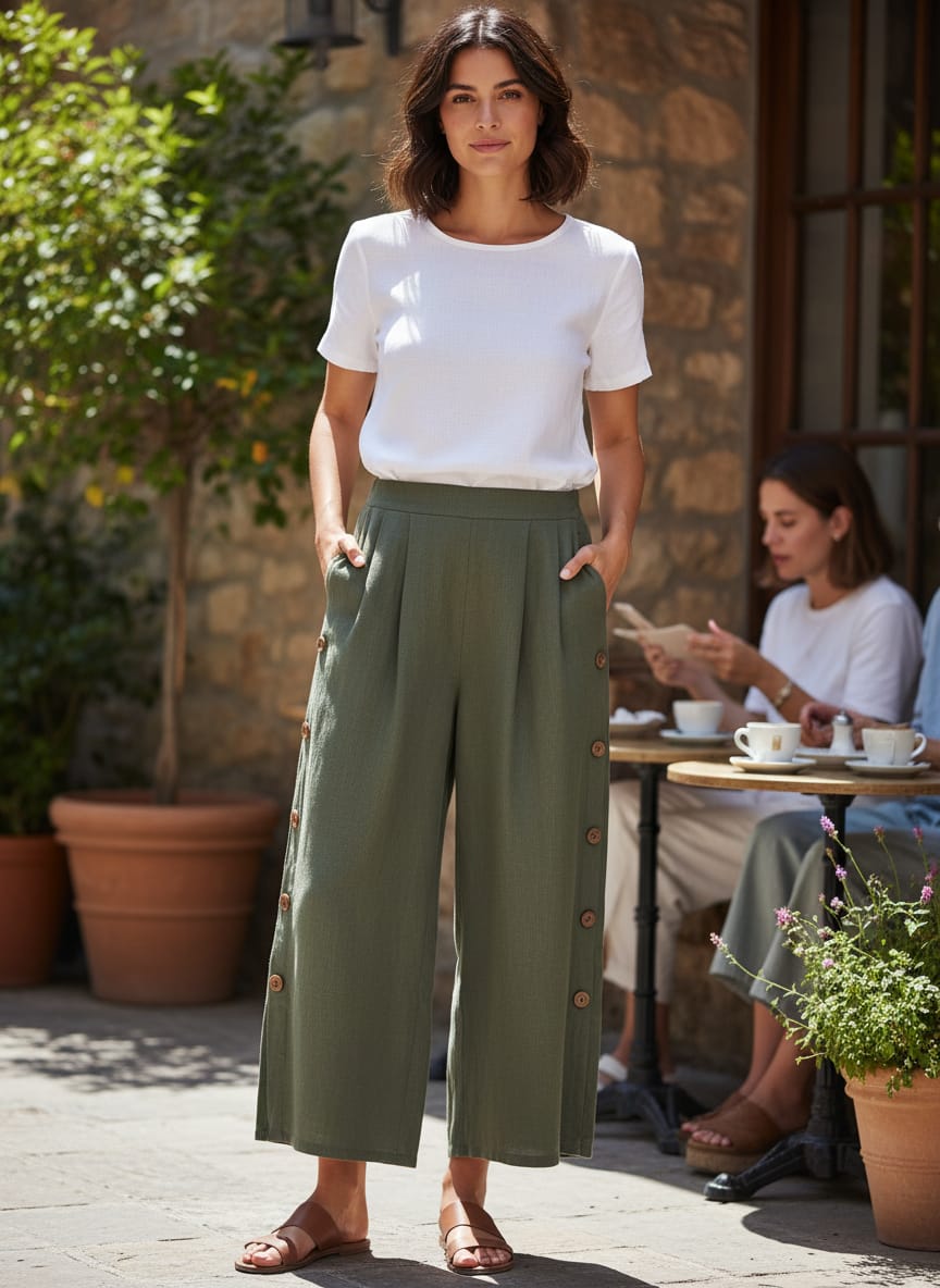 NWOT Indigo Thread Palazzo Pant (org$70)