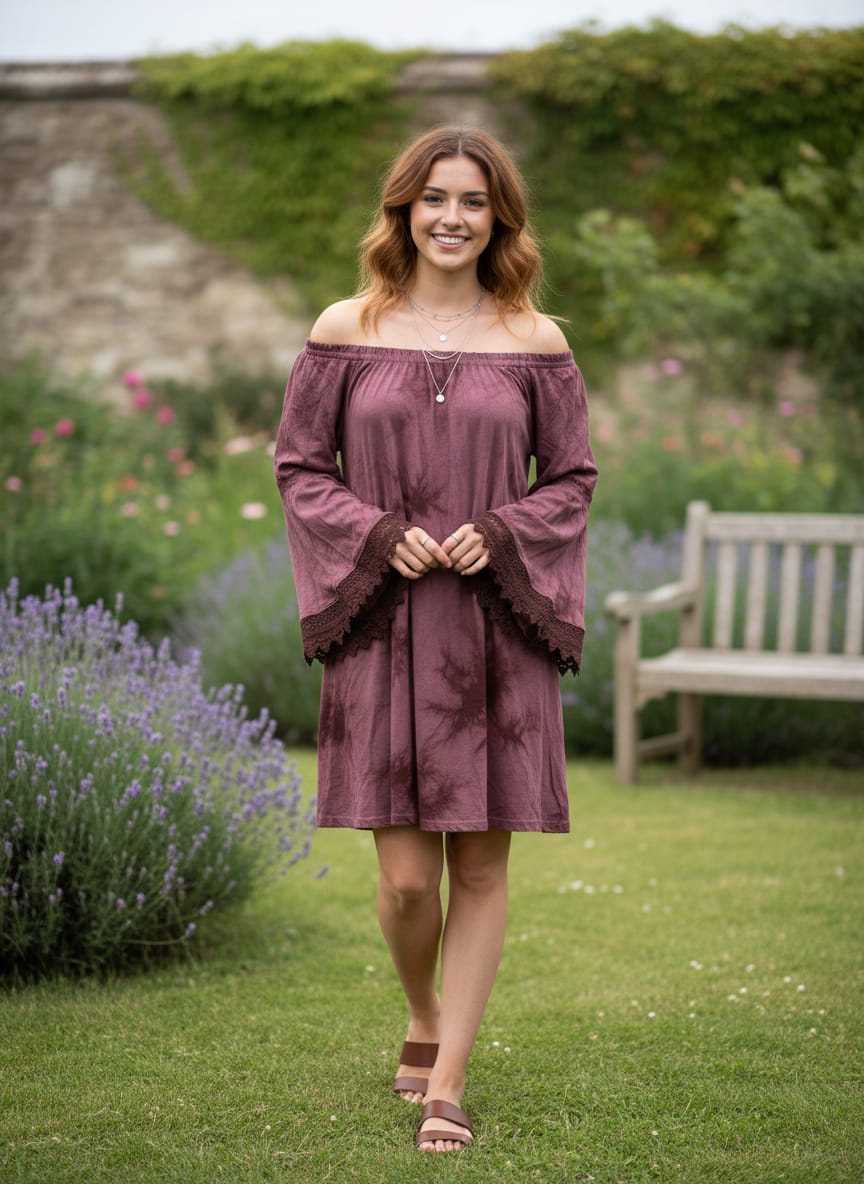 NWOT Indigo Thread Off-Shoulder Dress (org$89)