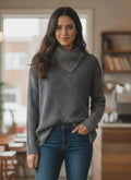 Leo & Nicole Cowl Neck Sweater