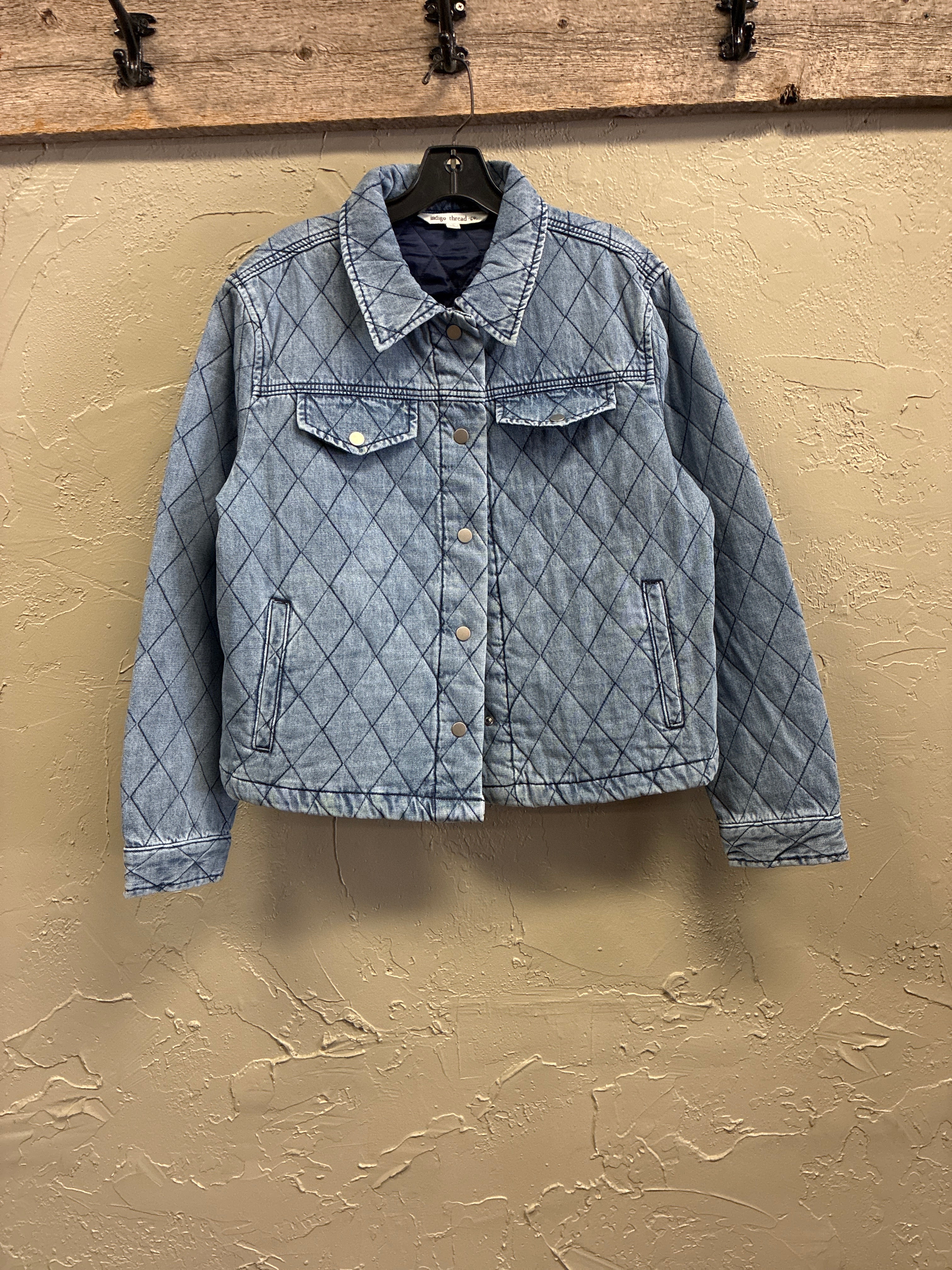 NWOT Indigo Thread Quilted Shacket (org$98)