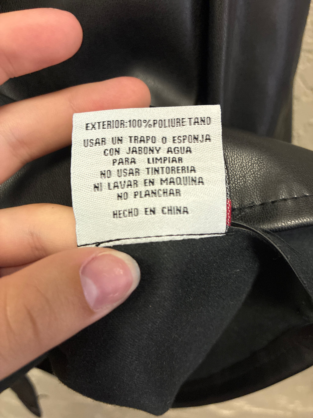 Red Star Vegan Leather Shacket (org$89)