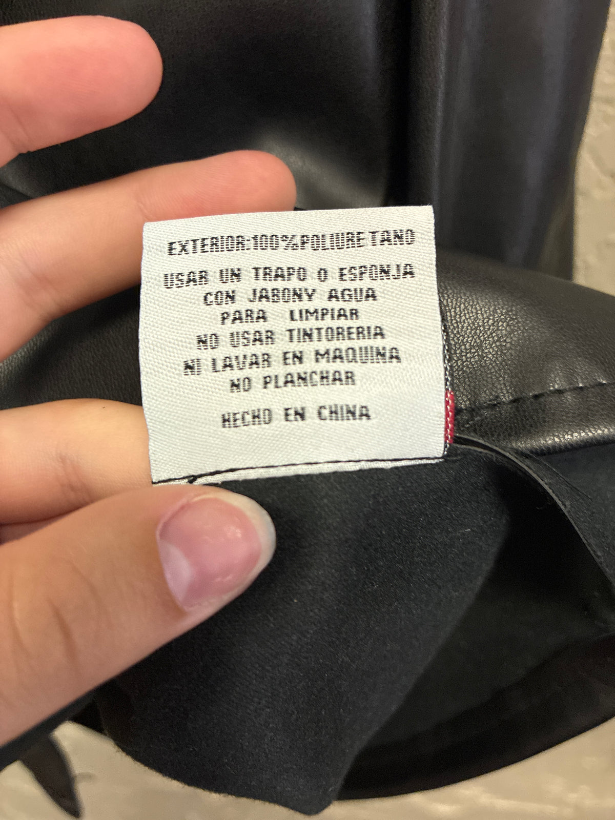 Red Star Vegan Leather Shacket (org$89)