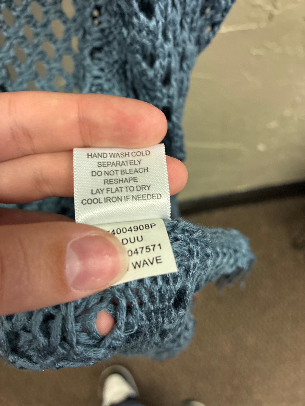 NWOT Indigo Thread Crochet Vest (org$54)