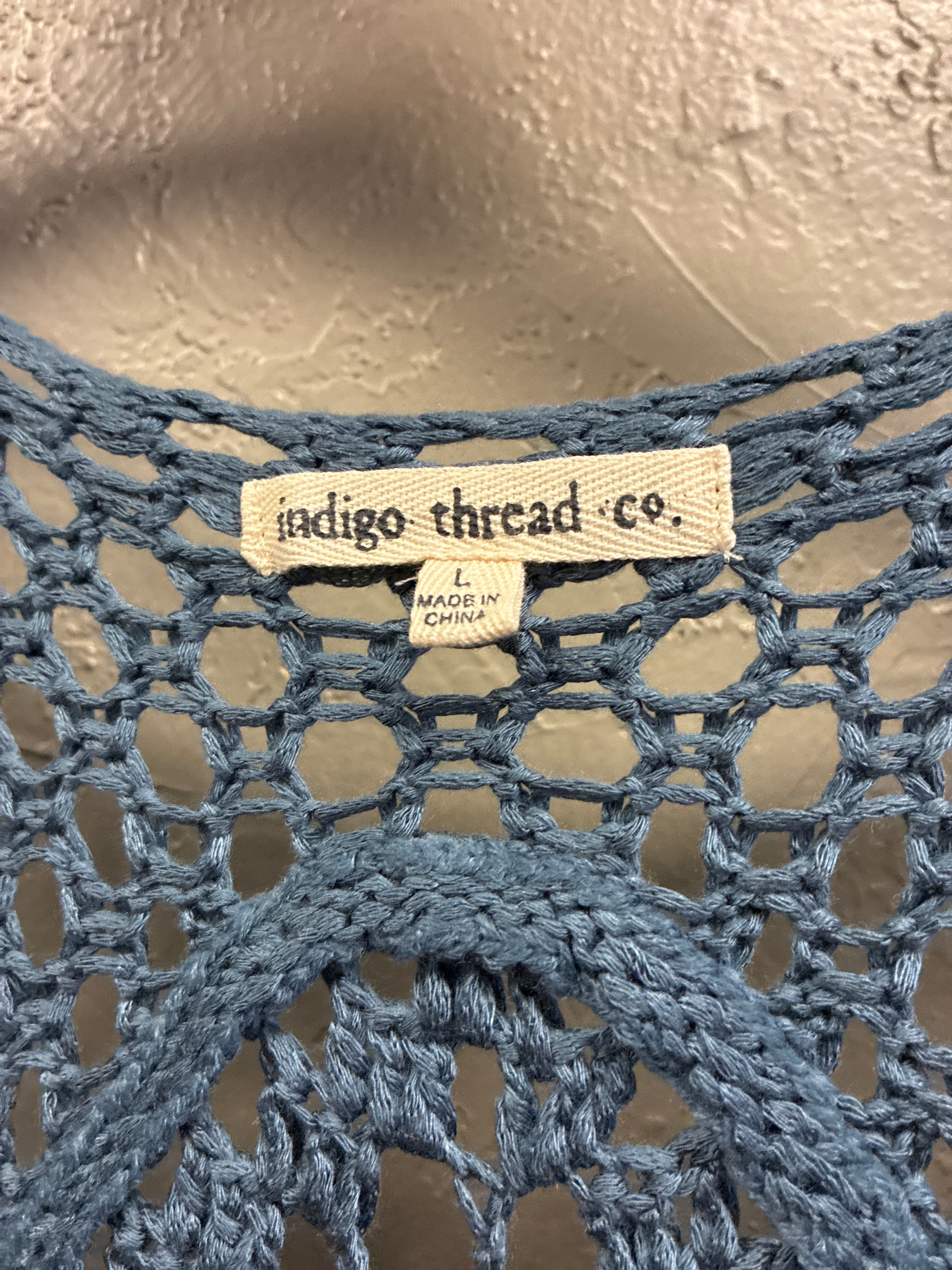 NWOT Indigo Thread Crochet Vest (org$54)